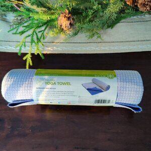 NEW GAIAM Grippy No-Slip Yoga Mat Towel Microfiber Travel or Home  24 x 68"